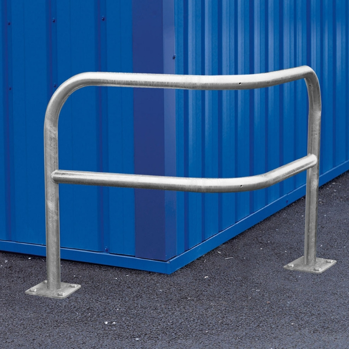 Angled Corner Safety Barrier - Galvanised