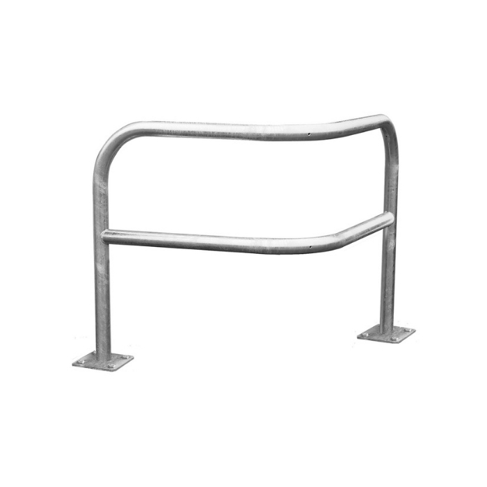 Angled Corner Safety Barrier - Galvanised