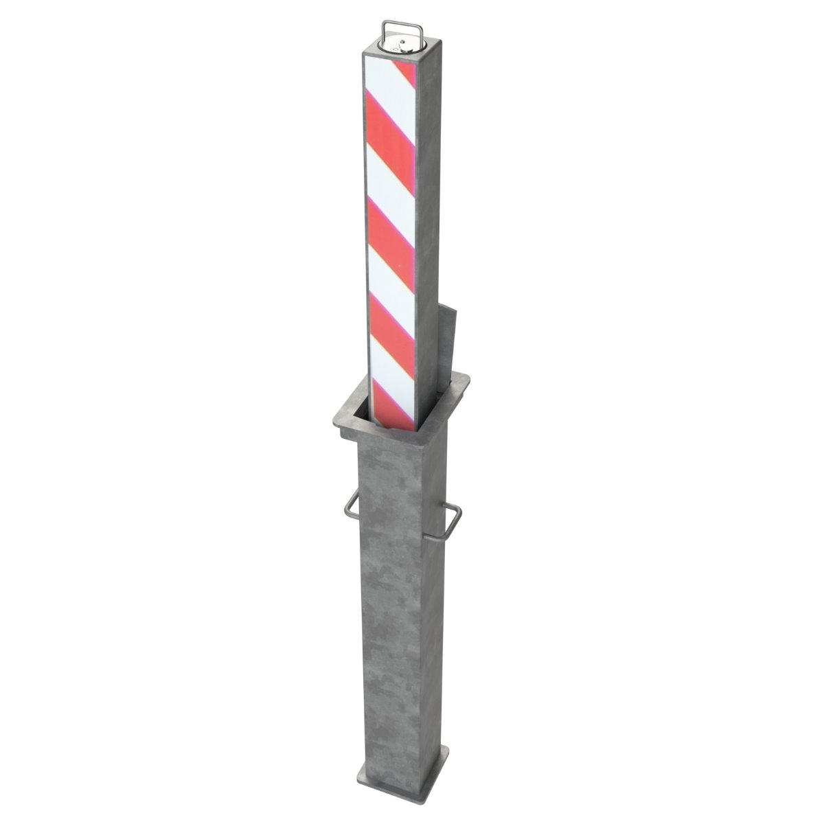 90x90mm Heavy Duty Steel Telescopic Bollard