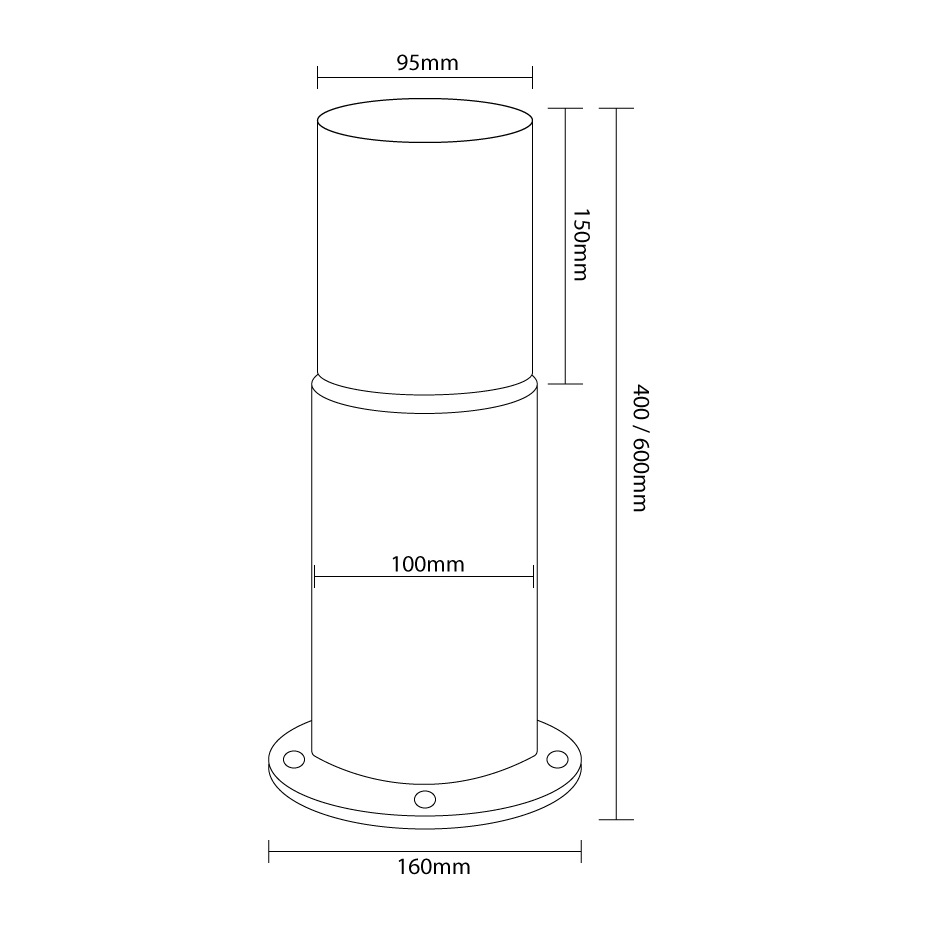 Airlite Illuminated Bollard