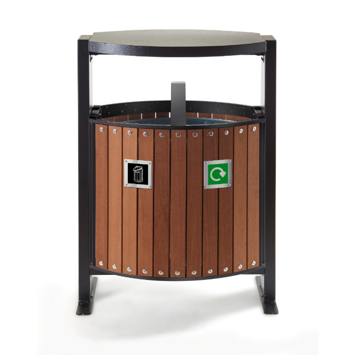 Ajax 2 Compartment Outdoor Bin