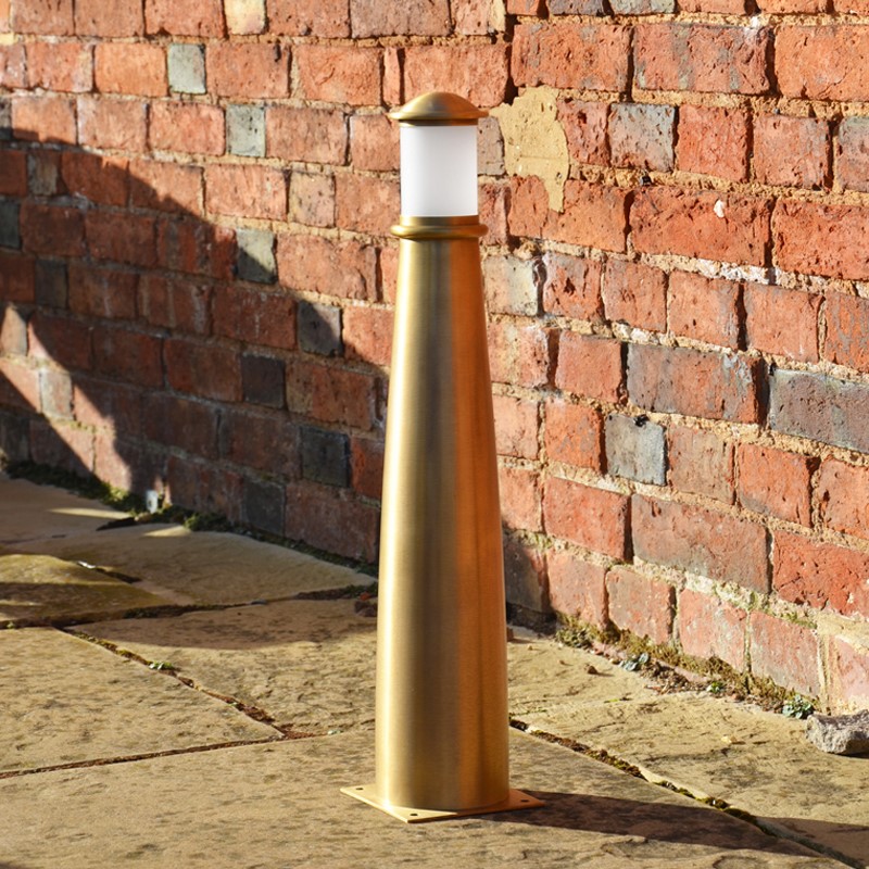 Beacon Illuminated Brass Bollard