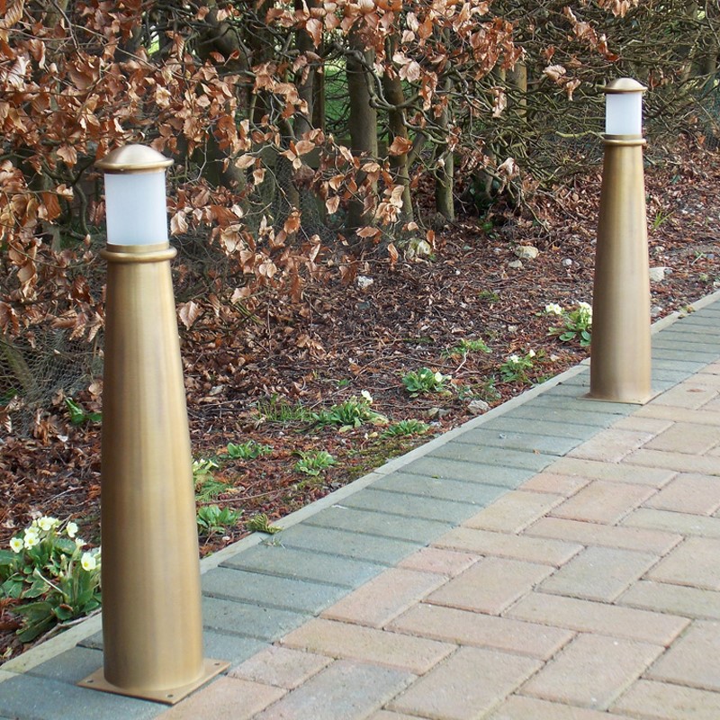 Beacon Illuminated Brass Bollard