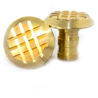 Cross Grip Brass Paving Stud