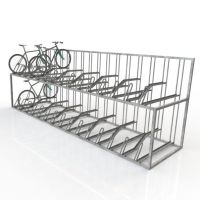 Static Double Decker Cycle Rack