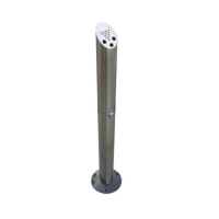 Stainless Steel  Round Standing Cigarette Bin