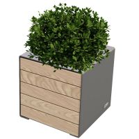 Kube® Design Planter - Timber & Steel