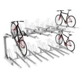 Bike Rack Systems Everest Double Decker Cycle Rack Street Furniture
