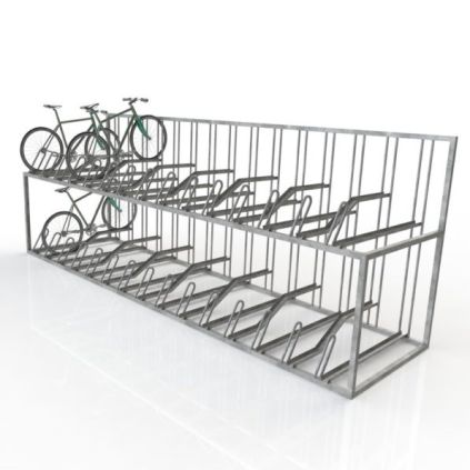 Static Double Decker Cycle Rack