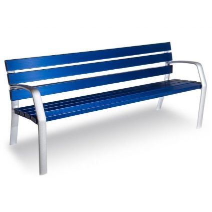 Holland Blue Aluminium Seat