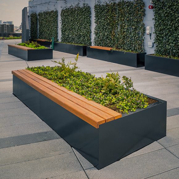 Fern GRP Bench Planter