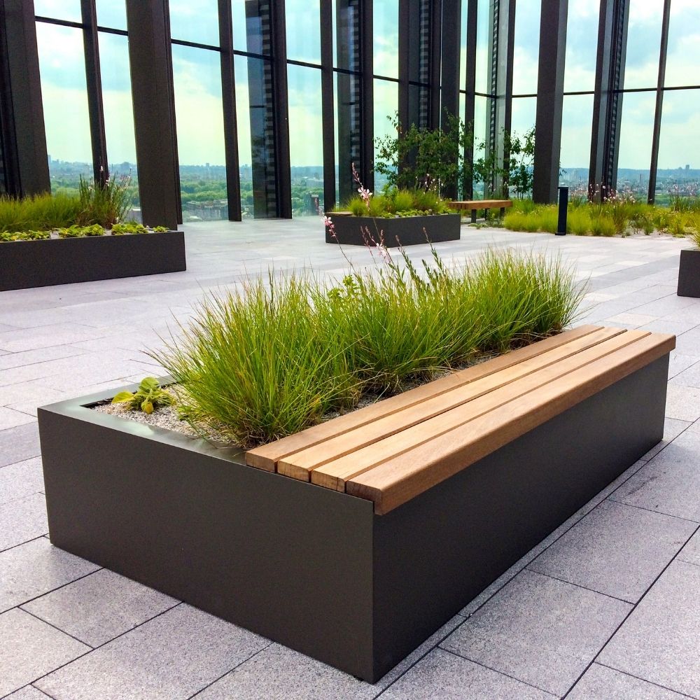 Fern GRP Bench Planter