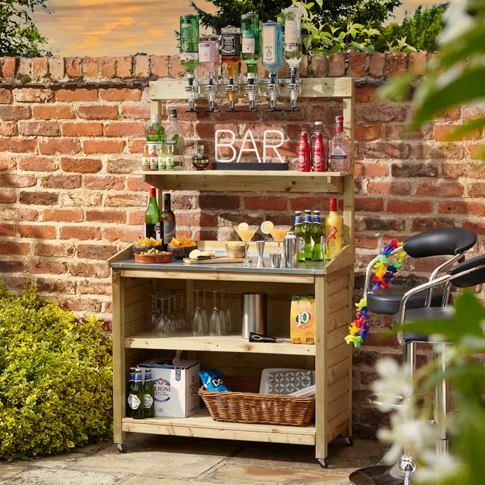 Small outdoor top bar set