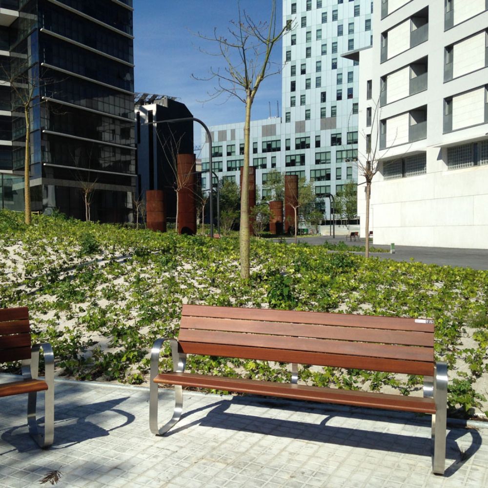 Marina Mar Timber and Stainless Steel Seat