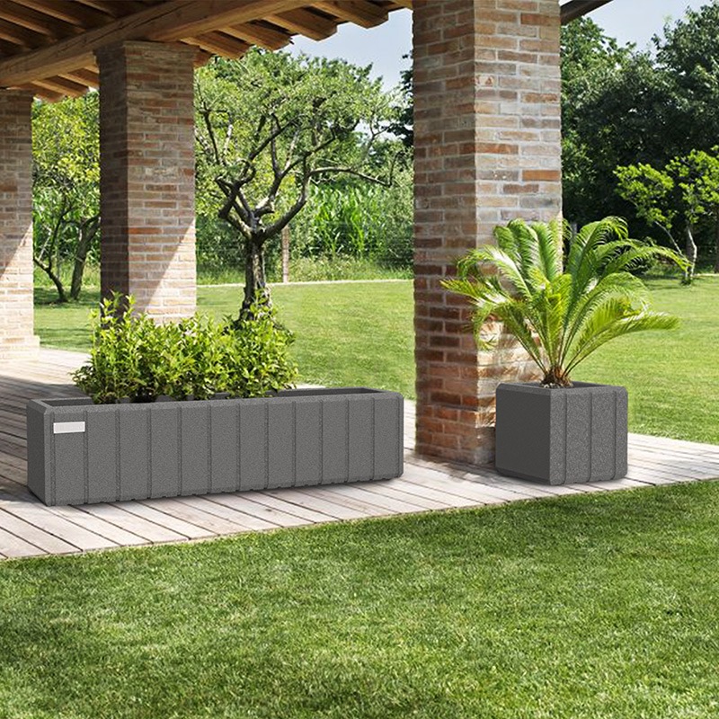 Heba Plastic Cube Planter