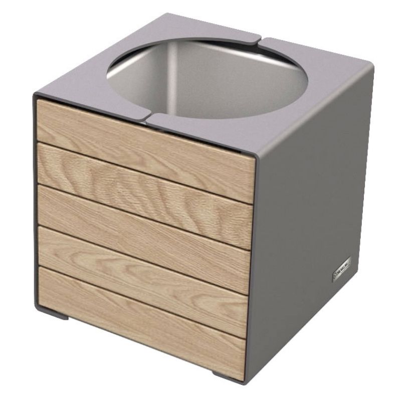 Kube® Design Planter - Timber & Steel