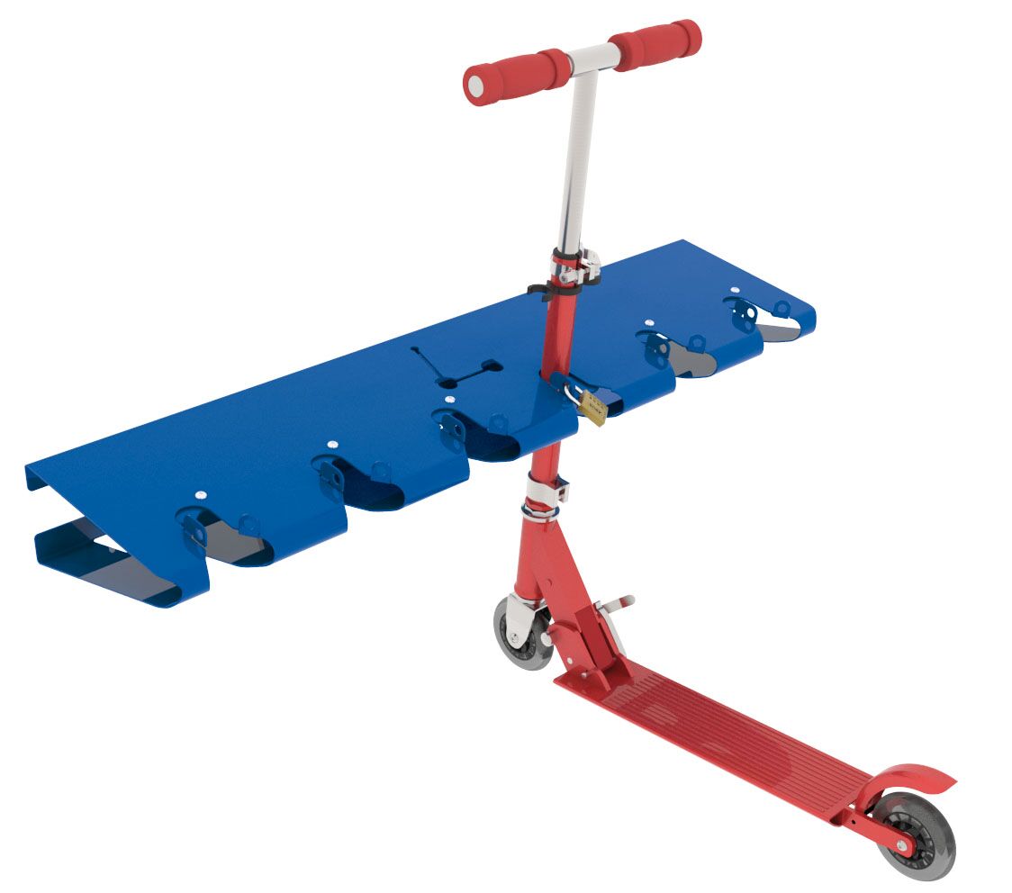 6 Space Scooter Rack