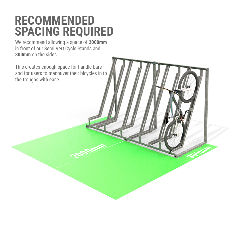 Snowdon Semi Vertical Cycle Rack