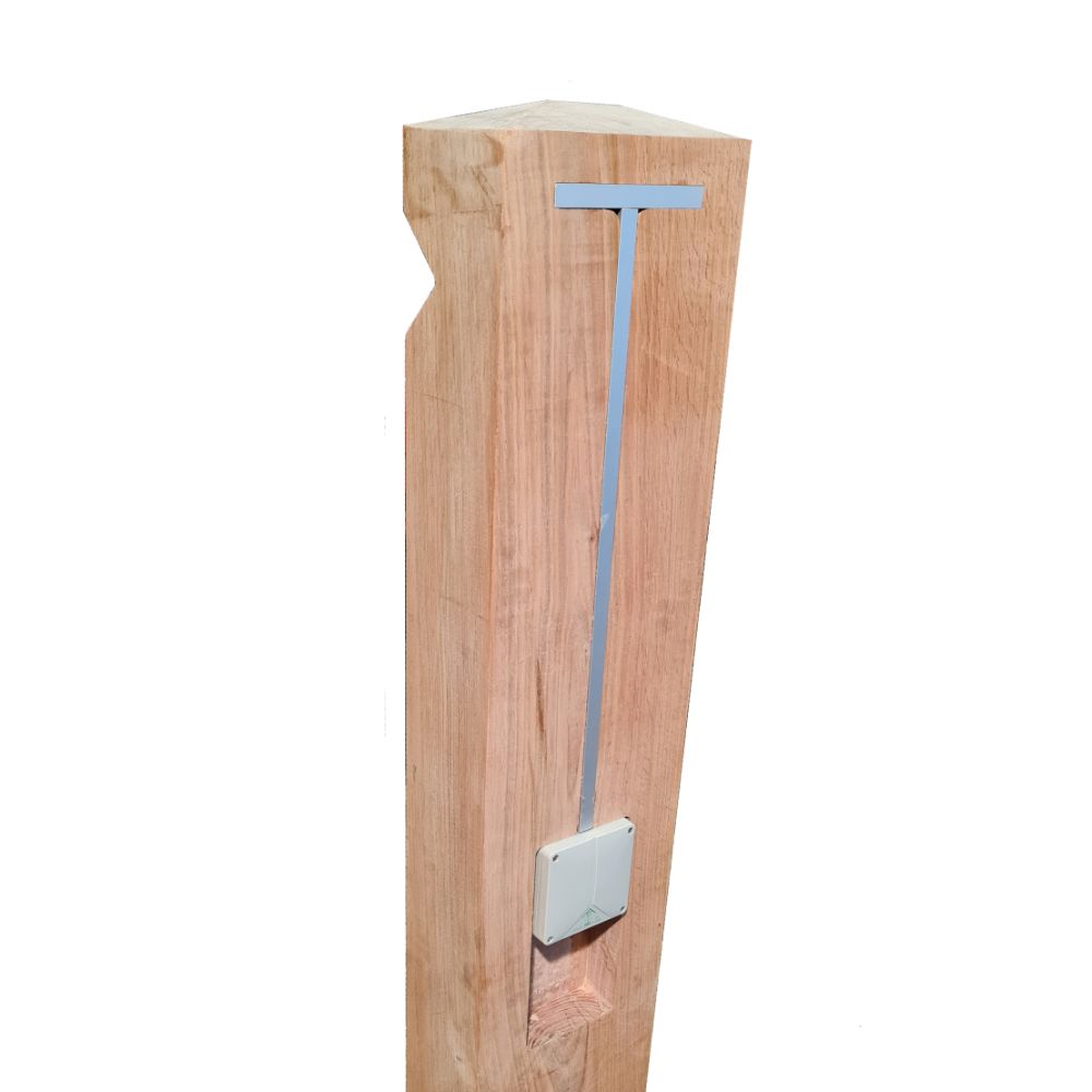 Stratton Double Illuminated Timber Bollard