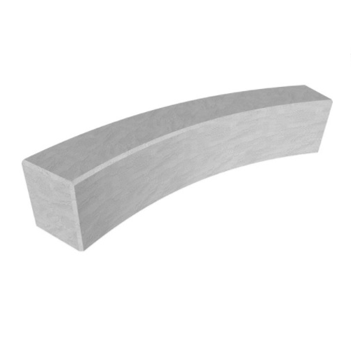Consett Curved Concrete Bench