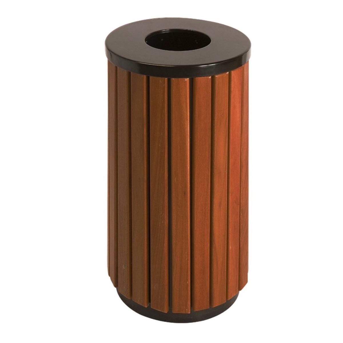 Open Top Wood Effect Waste Bin