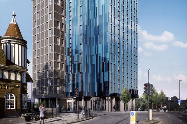 Space saving cycle storage for new student accommodation in London