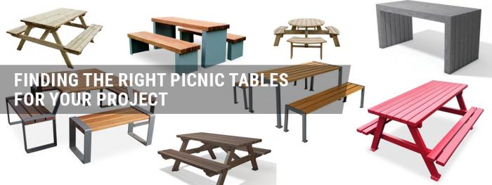 Finding the right picnic tables for your project