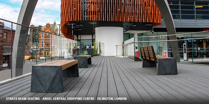 Strata Beam Seating at Angel Central in Islington, London
