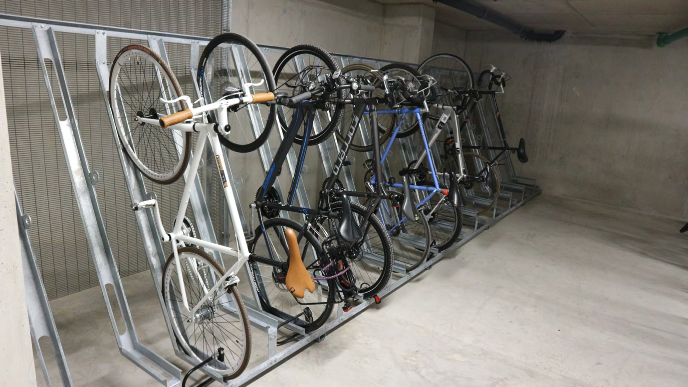 Bike rack for apartment building online