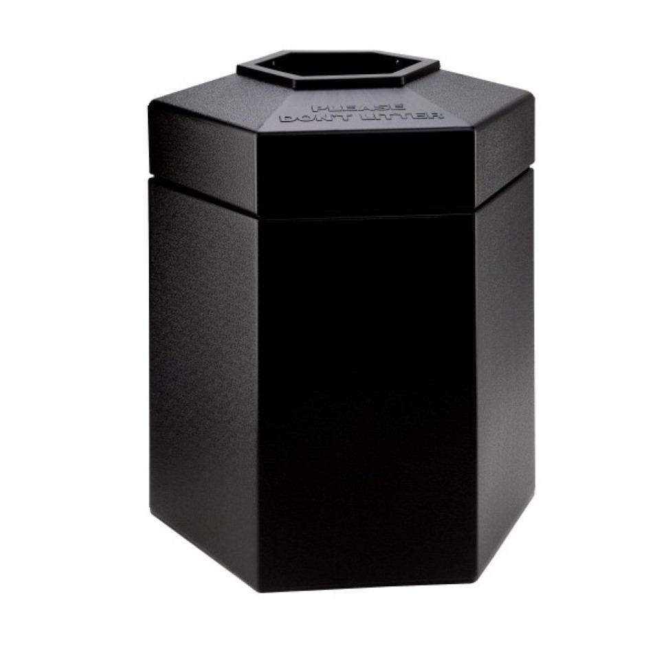 Hexagon shaped bin with 170 litre capacity Hexagon shaped bin with 170 litre capacity