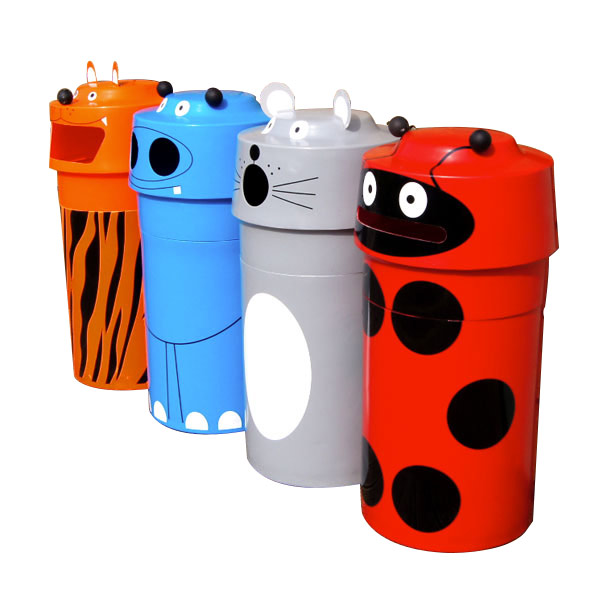 Animal Face Bins - Set of 4 Animal Face Bins - Set of 4