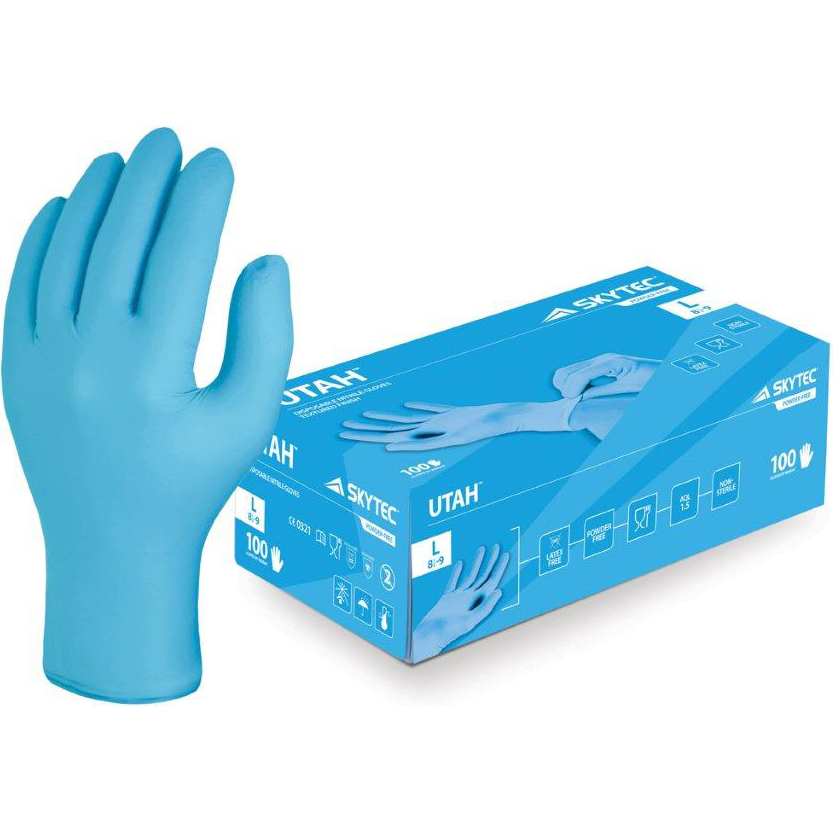 Box (100) Utah Disposable Nitrile Gloves Box (100) Utah Disposable Nitrile Gloves