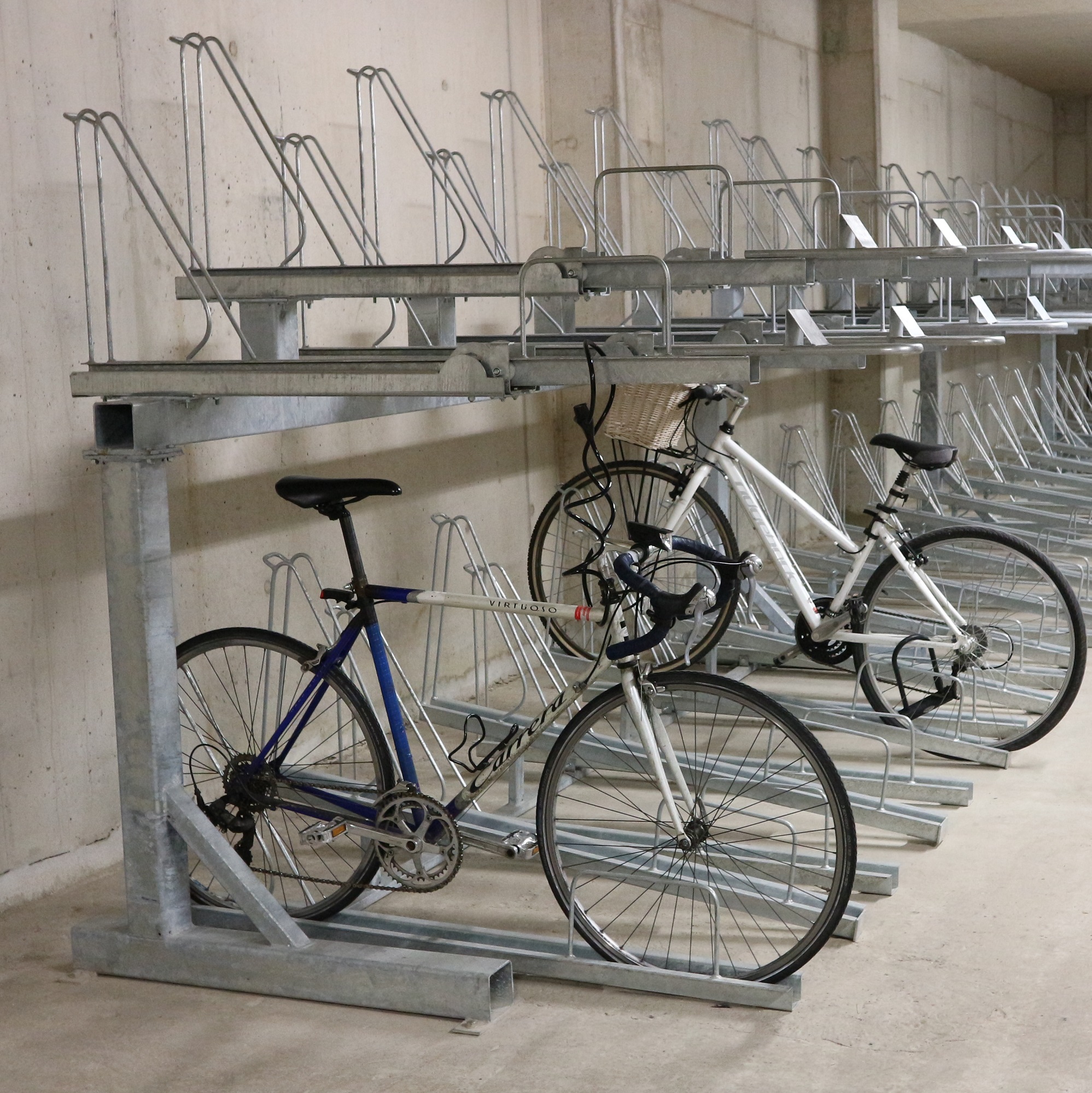 under deck bike storage