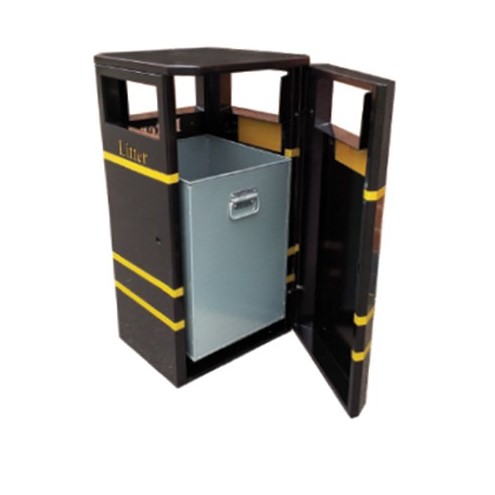 Steel Outdoor Street Bin 110 Litres Steel Outdoor Street Bin 110 Litres