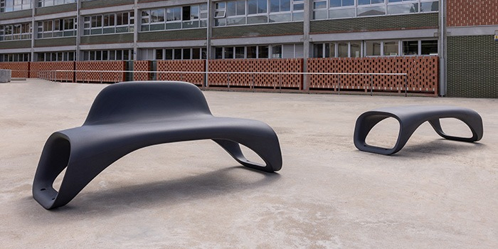 Air Bench – durable, minimal street seating for urban projects